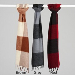 Himalaya Trading Co. Men's Buffalo Plaid Cashmere Scarf