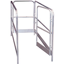 Aluminium Guard Rail Step Ladder