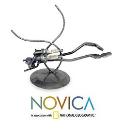 'Rustic Scuba Diver' Iron Statuette (Mexico)