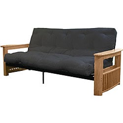 Columbus Natural Full-size Futon Frame/ Premier Mattress Set