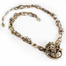 Sweet Romance Turtle & Shells Ocean Pearl Necklace