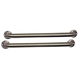 Safety First Stainless Steel 24-inch Safety Grab Bars (Pack of 2)