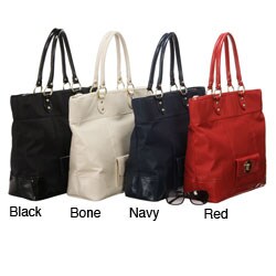 Butler Bag Nylon and Patent PVC Tote