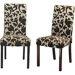 Hutchinson Upholstered Creme Chair (Set of 2)