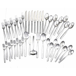 Ginkgo Satine 45-piece Flatware Set (Service for 8)