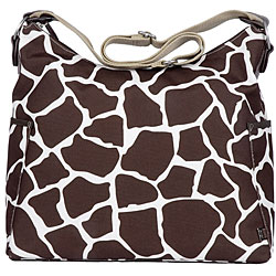 OiOi Cocoa Giraffe Hobo-style Diaper Bag