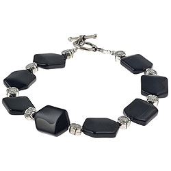 Black Onyx Silver Bracelet (Thailand)