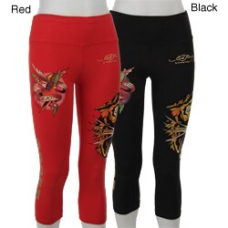 Ed Hardy Women's Tiger Athletic Capri Pants