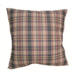 Shantung 24-inch Multicolor Plaid Floor Pillow.
