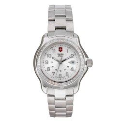 Swiss Army Women's Officer's Diamond Silver Dial Watch