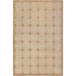 Hand-knotted 'Oceans of Time' Himalayan Sheep Wool Rug (6' x 9')