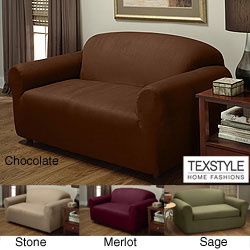 TexStyle Stretch Microsuede 1-piece Loveseat Slipcover