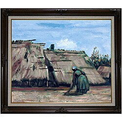 Van Gogh 'Peasant Woman Digging in Front of Her Cottage' Painting