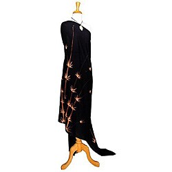 Rayon Plus Sized Sarong Black (Indonesia)