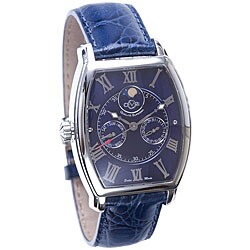 GV2 by Gevril Men's Limited Edition Blue Tonneau Moon Watch