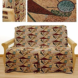 Full-size Mardi Gras Skirted Futon Slipcover 