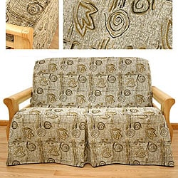 Full-size Melody Skirted Futon Slipcover
