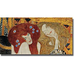 Klimt 'Beethoven Frieze' Canvas Art