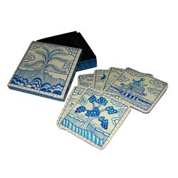 Fair Trade Papier Mache Coasters (India)