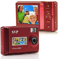 SVP XThinn8068 8MP 2.4-inch LCD Red Digital Camera