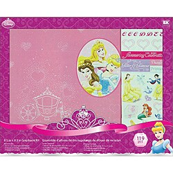 Disney Princess 8x8-inch Postbound Scrapbook Album Kit