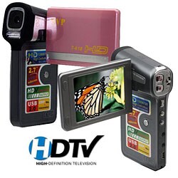 SVP T618 2.7-inch 720p HD Widescreen Pink Camcorder