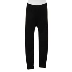 Kids' Midweight Thermal Black Bottoms