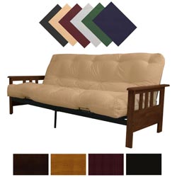 Provo Full Mission-style Frame/ Mattress Futon Set