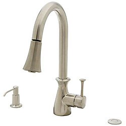 DeNovo Newport Nickel Pull Down Kitchen Faucet