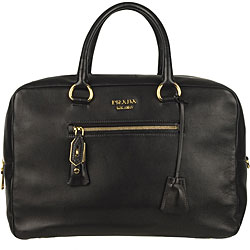 Prada Double Zip Bowler Bag