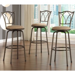 Avalon Double Cross-back Bar Stools (Set of 3)