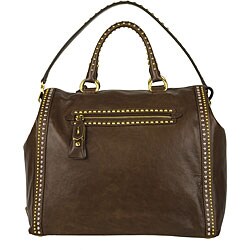 Prada Glace Calf Stud Briefcase