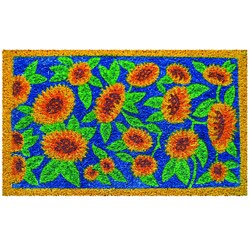 Sunflowers Hand-woven Coir Doormat 18' x 30'