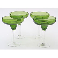 Certified International Green Bubble 12-oz Margarita Glasses (Set of 8)