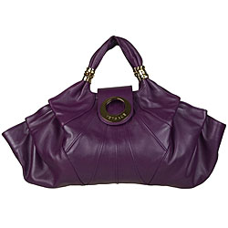 Versace Women's Purple Nappa Leather Satchel