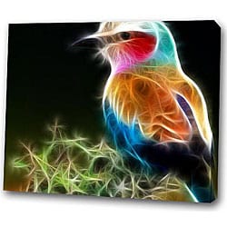'Colorful Bird' Giclee Canvas Art