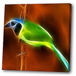 Green Bird Giclee Canvas Art