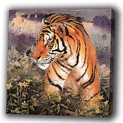 'Tiger on the Mountain' Giclee Canvas Art