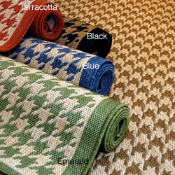 Houndstooth Multicolor Area Rug (9'6 x 12'9)