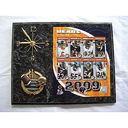 Chicago Bears Team Picture Plaque Clock