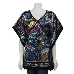 Kaelyn Max Women's Scarf-print Poncho
