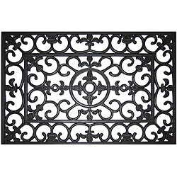 Rubber Fleur de Lis Door Mat (2' x 3')