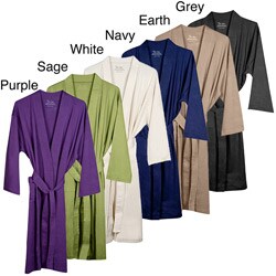 Unisex Organic Combed Cotton Interlock Jersey Bathrobe
