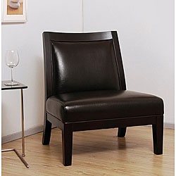 Connor Dark Brown Leather Chair.