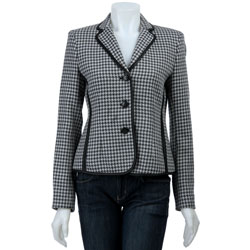 Jones New York Women's Melange Houndstooth Jacket