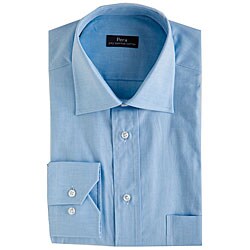 Men's Oxford Striped Dress Uniform Shirt