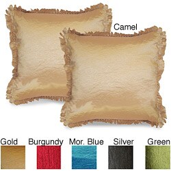 Hudson Set of two Feather Fill iridescent Throw Pillow.