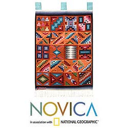 'Calendar in Sun and Shade' Wool Tapestry (Peru)