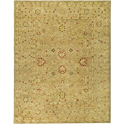 Handmade Majesty Light Brown/ Beige Wool Rug (12' x 18')