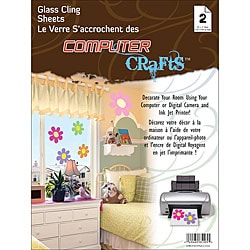 Janlynn Glass Cling 8.5x11 Sheets (Pack of 2)